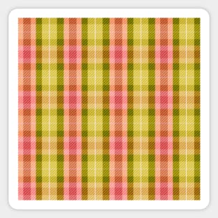 Checkered Plaid. Sticker